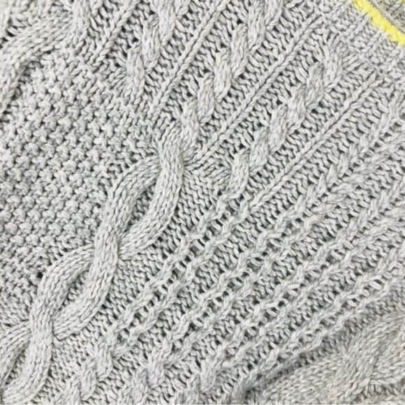 VICTORIA’S SECRET Wool Blend Contrast Trim Cropped Cable Knit Sweater Size XS - Picture 8 of 8